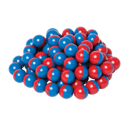 DOWLING MAGNETS North/South Magnet Marbles, Red/Blue, PK100 736715